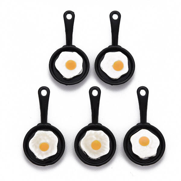 Spray Painted Alloy Enamel Pendants