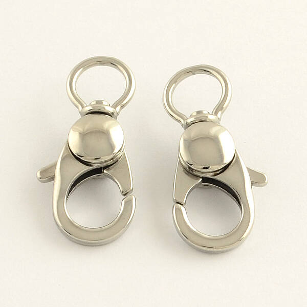 Tarnish Resistant 304 Stainless Steel Swivel Lobster Claw Clasps