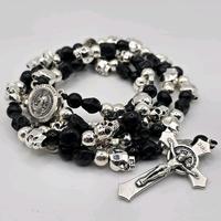 Gothic Style Rosary - Memento Mori Metal