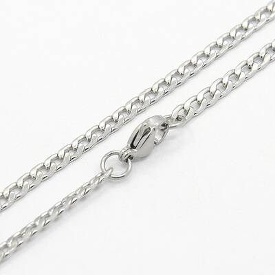 Non-Tarnish 304 Stainless Steel Curb Chain Necklaces