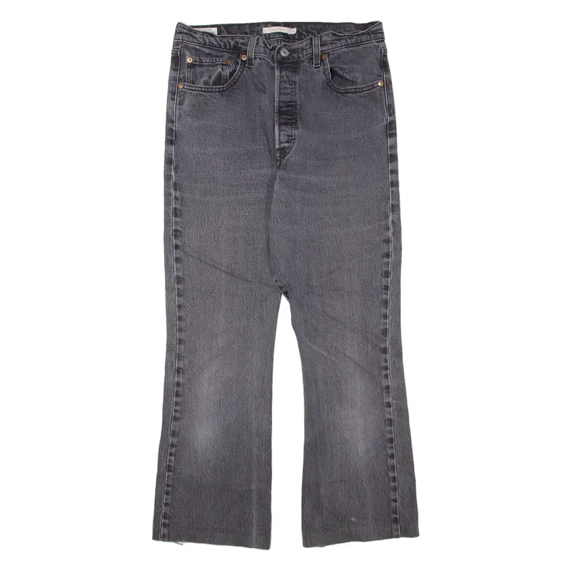 LEVI'S Ribcage BIG E Womens Jeans Grey Regular Bootcut W31 L26