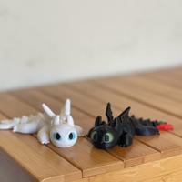 3D Printed Flexi Fury Dragon Figurines
