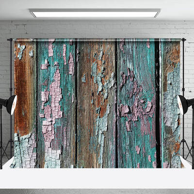 Colorful Broken Wood Texture Backdrop For Photo - Aperturee
