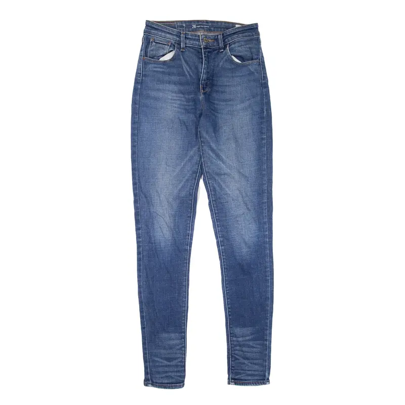 LEVI'S High Rise Jeans Blue Denim Slim Skinny Womens W26 L32
