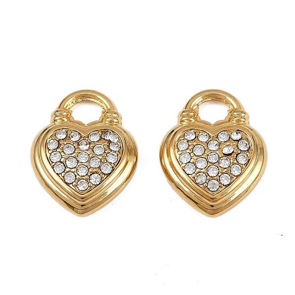 304 Stainless Steel Rhinestone Pendants