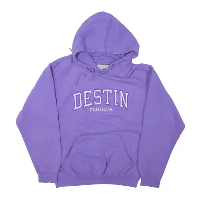 PACIFIC & CO Destin Florida Hoodie Purple Pullover Mens S