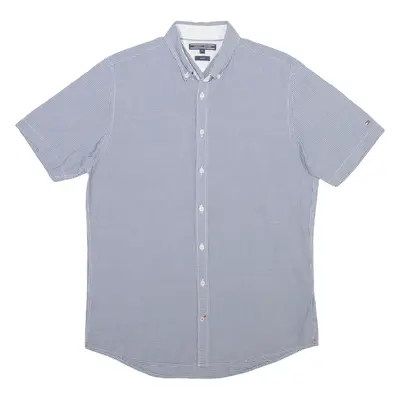 TOMMY HILFIGER Mens Shirt Blue Check M