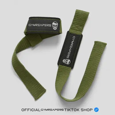 Lifting Straps | Premium Padded Weightlifting Straps - Green