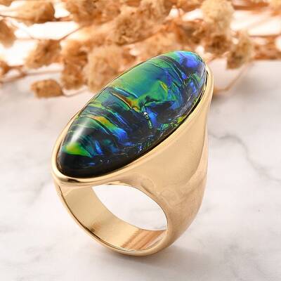 Resin Horse Eye Finger Rings