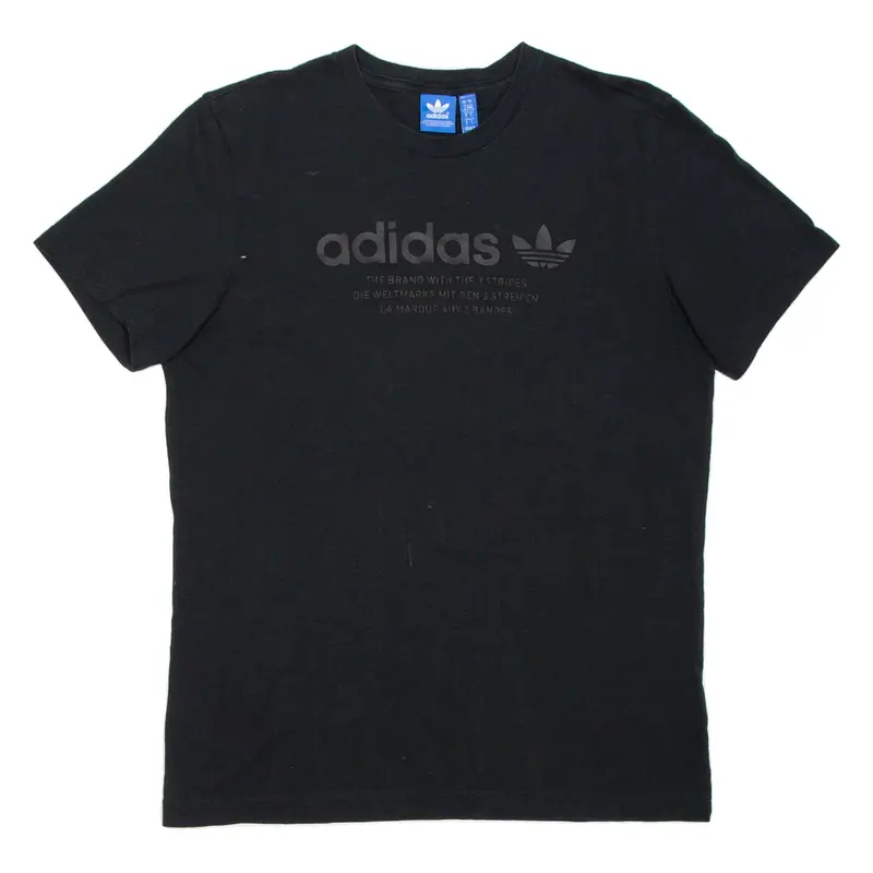ADIDAS Mens T-Shirt Black L