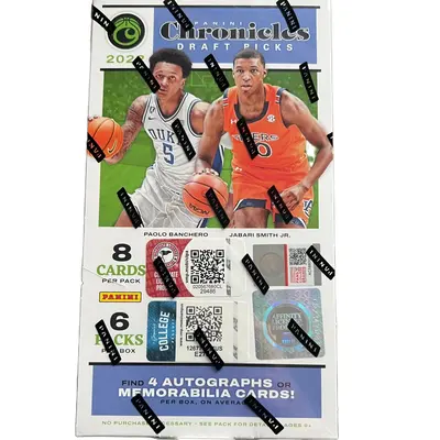 2022 Panini Chronicles Draft Picks Basketball Hobby Cards Sports Collectible ( 4 Autographed or Memorabilia cards per box)