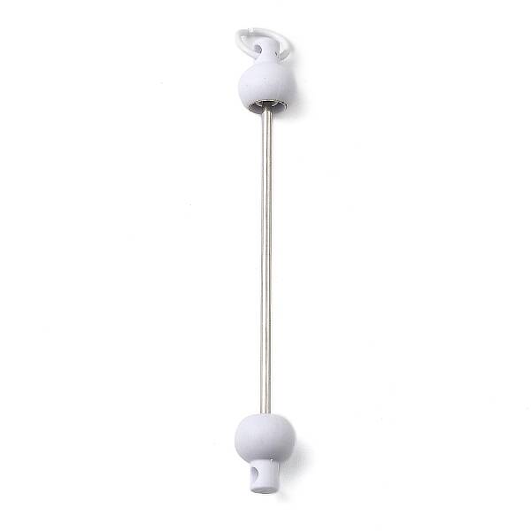 Plastic Beadable Keychain Bar for Jewelry Making DIY Crafts