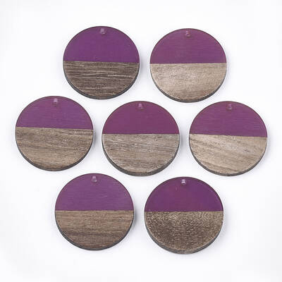 Resin & Wood Pendants