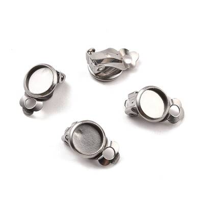 Non-Tarnish 316 Stainless Steel Clip-on Earring Findings