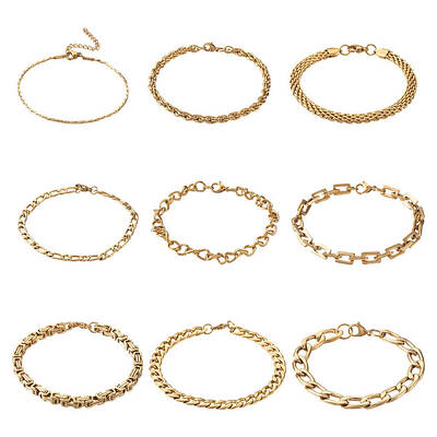 304 Stainless Steel Chain Bracelets