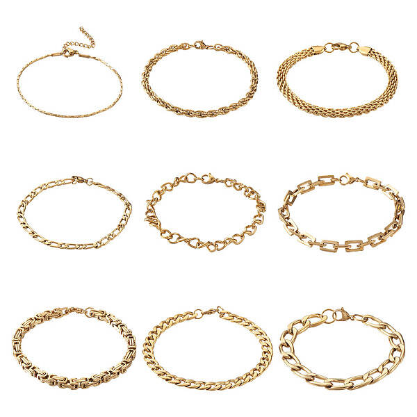 304 Stainless Steel Chain Bracelets