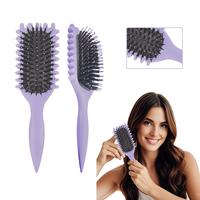 Curl Defining Brush for Men & Women - Reduces Pulling & Curl Separation, Ideal for Combing and Shaping Curly Hair. Haircare, ...
