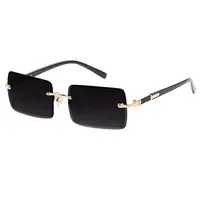 Unisex 1 Pair Simple Black Square Frame Sunglasses for Everyday Use, for Summer & Spring, Men & Women Fashion Accessory, Sun ...
