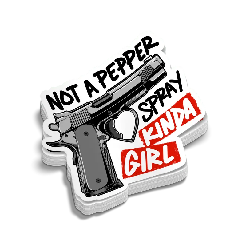 Pepper Spray Girl - Hard Hat Decal