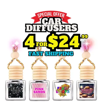 Dreamers Collection (4 Pack), Hanging Car Diffusers, Air Fresheners