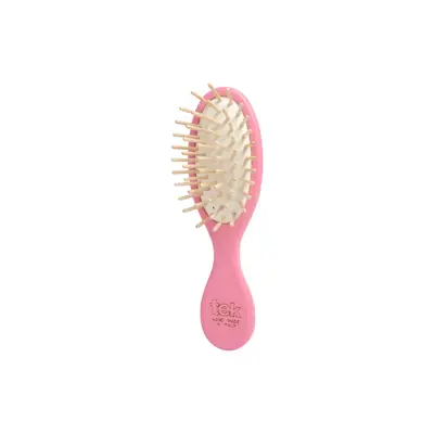 Tek Small Oval Handbag Brush, Pink