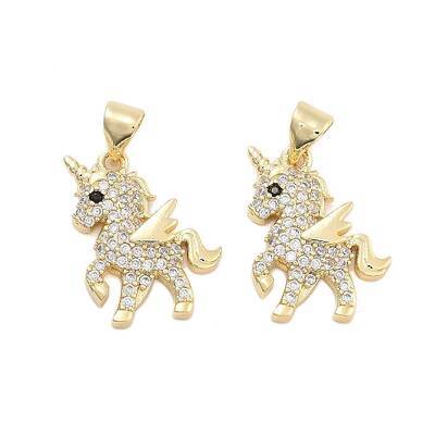 Brass Pave Cubic Zirconia Pendants