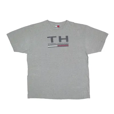 TOMMY HILFIGER Rascal Flatts Signed T-Shirt Grey 90s Short Sleeve Mens M