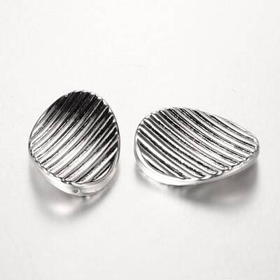 Twist Oval CCB Plastic Beads