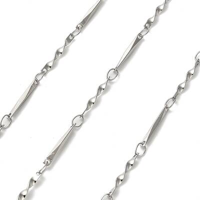 304 Stainless Steel Twisted Bar Link Chains