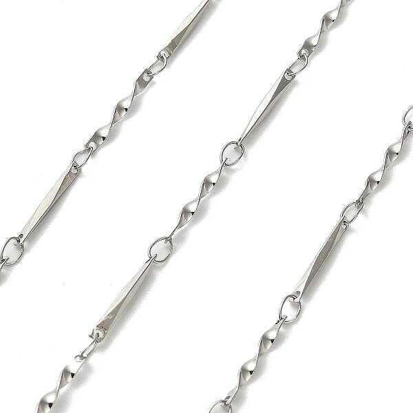 304 Stainless Steel Twisted Bar Link Chains