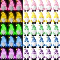 Mini Gnomes Figures 4th of July Gift Cute Summer Little Gnomes Ornaments Gnomes Statue Mini 3D Gnomes Tiny Gnomes House for M...