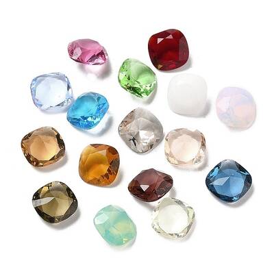 Pointed Back Glass Rhinestone Cabochons