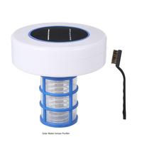 Solar Power Pool Ionizer, Solar Copper Silver Ion Water Processor with Brush, Swimming Pool Water Purifier, Swimming Pool In...