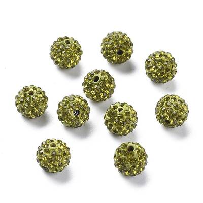 Pave Disco Ball Beads