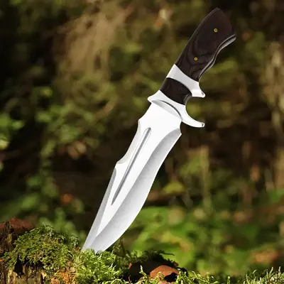 Premium Steel Outdoor Knife,Ergonomic Grip Blade,Family Camping Utility Blade,RV Travel Essential Cutting Gear,Wilderness Hik...