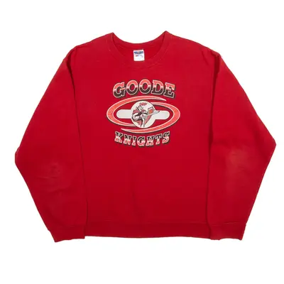 JERZEES Goode Knights USA Sweatshirt Red Mens M