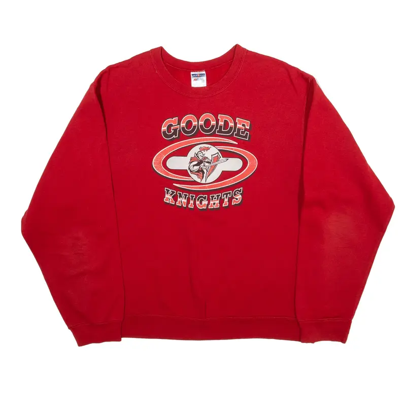 JERZEES Goode Knights USA Sweatshirt Red Mens M