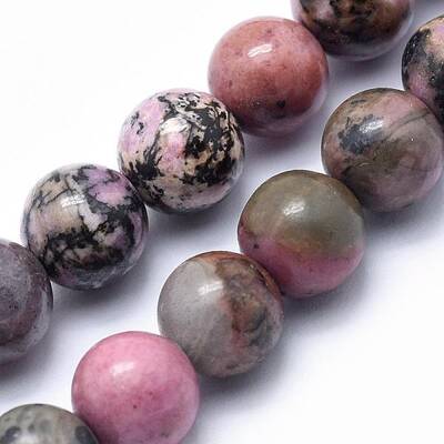 Natural Rhodonite Beads Strands