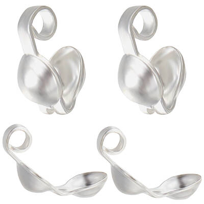 20Pcs 925 Sterling Silver Bead Tips