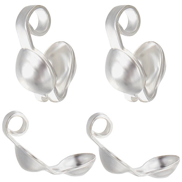 20Pcs 925 Sterling Silver Bead Tips
