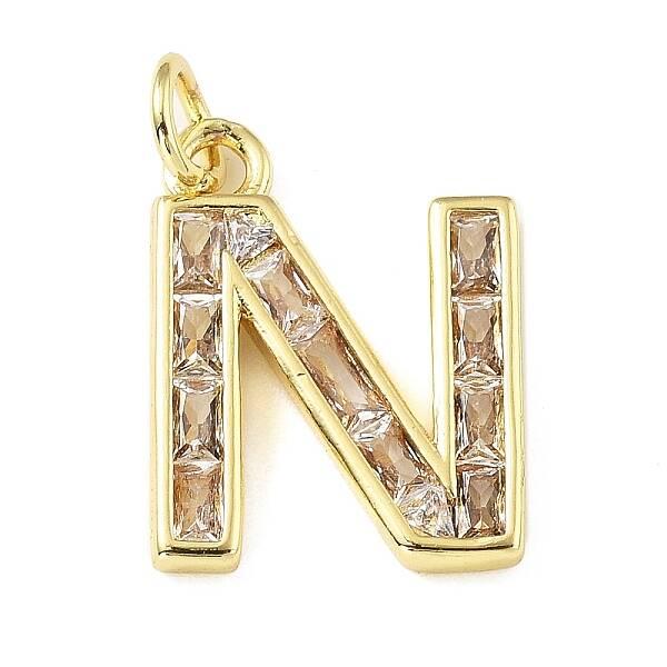 Brass Micro Pave Cubic Zirconia Pendants