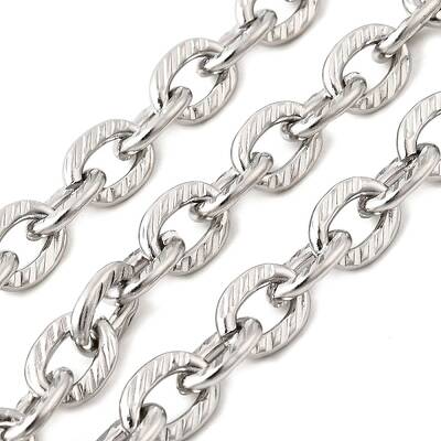 304 Stainless Steel Textured Cable Chains