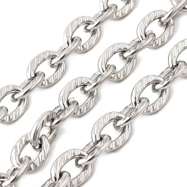304 Stainless Steel Textured Cable Chains
