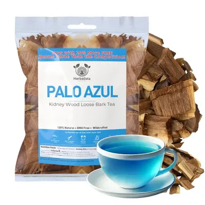 NEW Viral Palo Azul Tea 5 oz (141g) - Better Value! | Kidney Wood Blue Stick Herbal Tea - 70+ Cups | Loose Bark Resealable Ba...