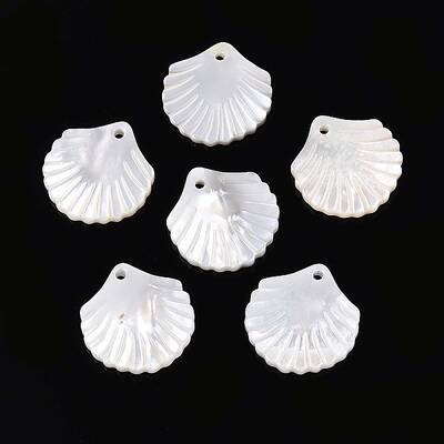 Natural White Shell Carved Pendants