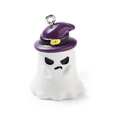 Halloween Theme Baking Painted Resin Pendants