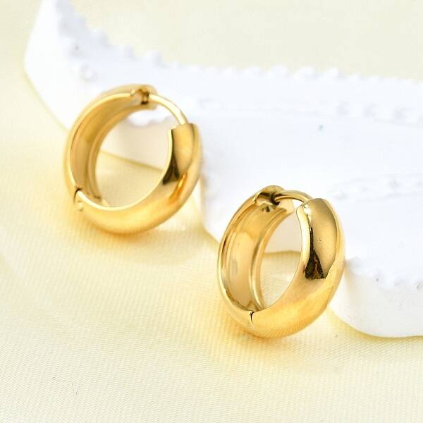 304 Stainless Steel Hoop Earrings