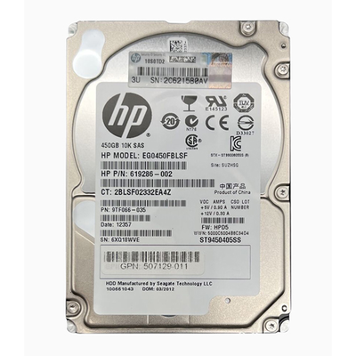 507129-011 HP 450GB 6Gb/s SAS 10000 2.5-inch Hard Drive