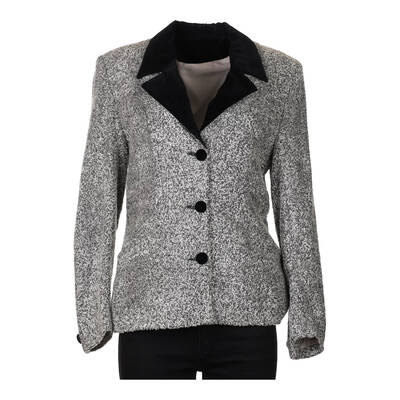 Unbranded Blazer - Large Grey Wool Blend