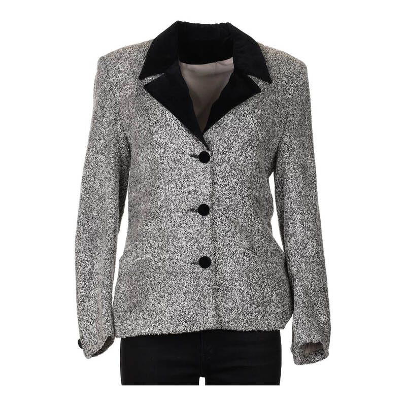 Unbranded Blazer - Large Grey Wool Blend